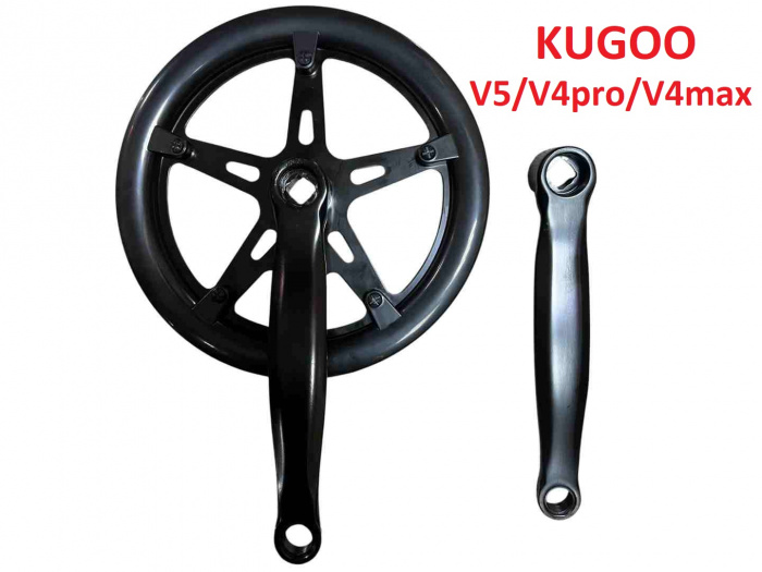 Комплект шатунов Kugoo V5-V4pro-V4 max, не оригинал, 46 зубьев...